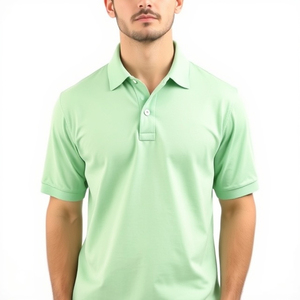 Polo pour homme léger en coton 100 %, manches courtes, logo personnalisé, respirant, coupe classique, vêtement décontracté, polo élégant de qualité supérieure - Product Image 6