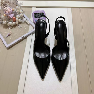 Zapatos de Tacón Alto Elegantes de PVC para Mujer, Sandalias de Moda con Punta en Pico para Verano y Otoño, con Plantilla de Goma Resistente - Product Image 3