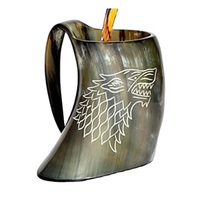 Style occidental et meilleure qualité Viking tasse en corne naturelle vin bière tasse en corne de buffle sculpté boire tasse à café à l'adresse artisanat - Product Image 6