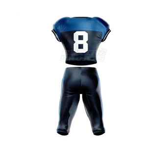 Uniforme de football américain de haute qualité 100% polyester respirant manches courtes ensemble de prix bas - Product Image 2