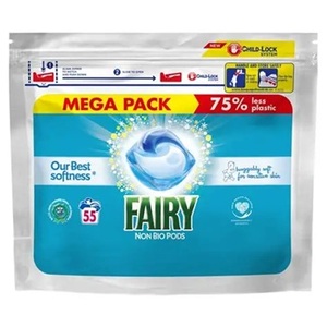 Capsules de lessive Fairy Non Bio Pods 55 lavages - Product Image 1