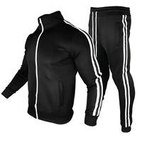 Conjunto Deportivo de 2 Piezas para Hombre, con Capucha, Estampado, Color Rojo Sólido, para Entrenamiento, Correr, Resistente al Viento, 100% Algodón, Fabricantes OEM