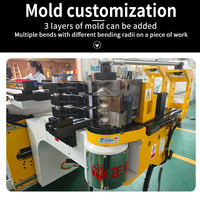 Dobladora de tubos CNC totalmente automática, máquina dobladora de tubos CNC de alimentación Servo para tubería de aceite de automóvil, 2 unidades
