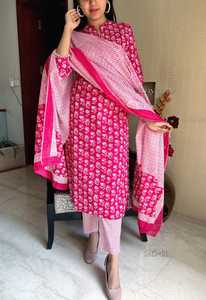 Tendance Vente Chaude Fantaisie Arrivée Indienne Traditionnelle Rayonne Kurti Pantalon Avec Dupatta Avec Numérique Imprimé Travail À Bon Marché - Product Image 6