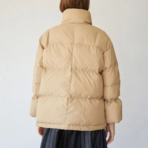 Veste matelassée en toile solide imperméable de haute qualité pour homme, rembourrage en polyester, légère, fermeture éclair sur le devant, veste d'extérieur d'hiver - Product Image 3