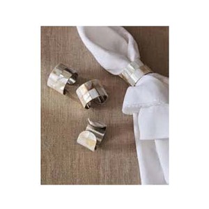 Wholesale MOP Design Silver Napkin <b>Ring</b> Stainless Steel Elegant Adjustable Napkin <b>Ring</b> Premium Quality Round Napkin <b>Ring</b> - Product Image 1