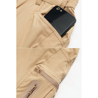 Pantalon cargo en coton tricoté fin de haute qualité, respirant et à séchage rapide, pour homme, idéal pour les activités de plein air