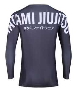 Rash Guard unisexe avec protection UV manches longues personnalisées pour hommes enfants Surf Compression Sport Fabric pour MMA BJJ 'Rush Guard' - Product Image 2