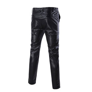 Pantalones de Motocicleta de Cuero Vacuno de Primera Calidad al por Mayor para Hombre, Ligeros, Casuales, de Cintura Alta, de Cuero Genuino, Rectos y Ecológicos - Product Image 2