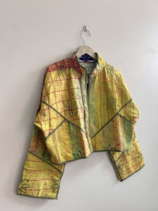 Wholesale Lot Of <b>Kantha</b> Quilted Handmade <b>Jacket</b> Vintage Cropped Reversible <b>Jacket</b> - Product Image 4