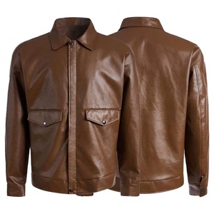 Veste en cuir pour hommes 100% manteau en cuir véritable naturel vêtements pour hommes automne printemps veste en cuir pour veste pour hommes livraison DDP - Product Image 1