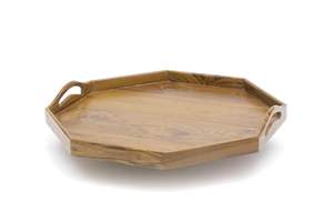 Plateau de service en bois artisanal pour la maison, les cuisines, la salle à manger et le salon, parfait pour servir des collations, des repas, des boissons en vrac - Product Image 4