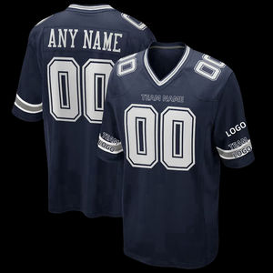 Team Uniform <b>American</b> Football Jersey High Quality XL Tops Embroidered Shirts for Youth Kids Sports Wear - Product Image 3