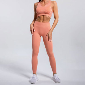 Dernier modèle de ensemble de yoga pour femmes sur mesure sans couture ensemble de yoga pour femmes tenue décontractée ensemble de yoga pour femmes - Product Image 6