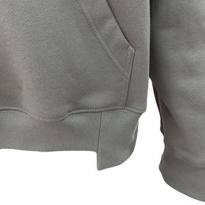 Sweat à capuche personnalisé avec patchwork pour hommes, sweat-shirt à capuche en coton épais brodé de logos, sweats à capuche décontractés zippés - Product Image 6