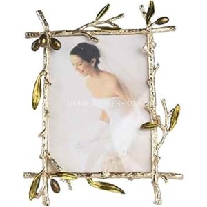 Most Selling <b>Gold</b> Plated Aluminum Casted Gingko Leaves Designer <b>Photo</b> <b>Frame</b> For Rustic Or Country Home Decor With Vintage Charm - Product Image 6