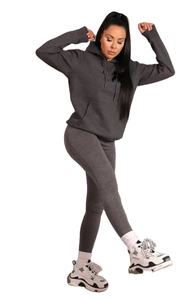 Sudadera con Capucha Extra Grande para Mujer, de Secado Rápido, Transpirable, Ligera, Estilo Urbano, Hombros Caídos, Logotipo Personalizado para Invierno - Product Image 4