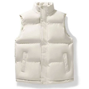 Men's Puffer Vest Hooded Waistcoat Outdoor Winter Vest <b>Padded</b> Puffer Lightweight Outdoor Vest Sleeveless Jacket - Product Image 1