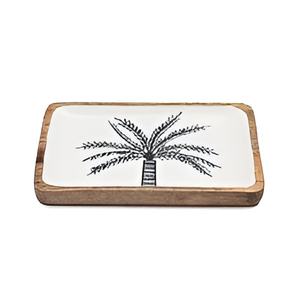 แผ่นเสียงไม้พิมพ์ลายดอกไม้ทำในอินเดีย - Product Image 6