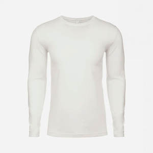 Next Level Apparel Camiseta de manga larga Cuello redondo ligero 100% Jersey de algodón para comodidad superior Camiseta unisex transpirable - Product Image 3