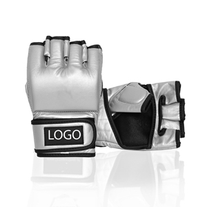 Meilleur prix Gants de boxe et de MMA demi-doigt pour hommes en cuir PU Taille pour enfants et adultes Fabriqué au Pakistan Service OEM disponible - Product Image 4