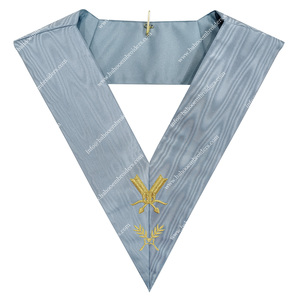 Costume maçonnique Rite français traditionnel col secrétaire vêtements d'officier traditionnels - Product Image 1