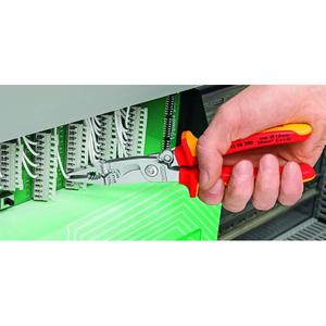 คีมติดตั้งระบบไฟฟ้าของ Knipex ชุบโครเมียม พร้อมด้ามจับหุ้มฉนวนหลายชั้นผ่านการทดสอบ VDE - Product Image 5