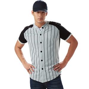 Maillot de Baseball bicolore avec logo et design personnalisé pour homme, vente en gros - Product Image 6