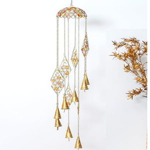 Campana de viento de Metal de madera, campanas decorativas de hierro y latón, carillón de viento para espacios interiores y exteriores para Patio, patio trasero, área de paisaje de jardín - Product Image 4