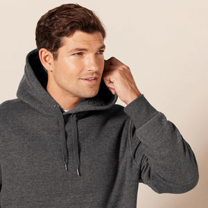 Conjunto de chándal con capucha para hombre personalizado OEM, chándal polar con cremallera, sudadera informal de invierno cálida de gran tamaño con capucha, chándal para hombre - Product Image 5