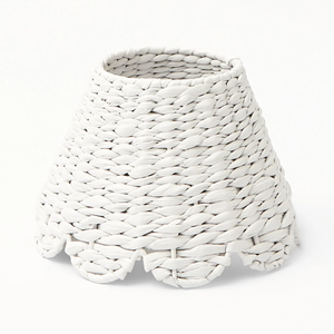 Wholesale Eco-friendly Antique Traditional Design Round <b>Table</b> <b>Lampshade</b> Handwoven Water Hyacinth Nice Price Made in Vietnam - Product Image 1