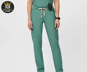 ชุดยูนิฟอร์มพยาบาลผ้าฝ้ายทอเนื้อยืดแบบสวมใส่สบายสำหรับบุรุษและสตรี จากประเทศปากีสถาน - Product Image 6