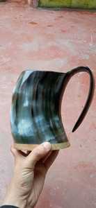 <span class=keywords><strong>ANTIQUA</strong></span> DESIGH boccale di corno di bufalo che beve boccale di corno, vero e proprio clacson bar e ristorante per decorazioni natalizie - Product Image 6