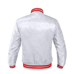 Chaqueta universitaria de satén para hombre de talla grande personalizada transpirable con logotipo bordado chaqueta de invierno de nuevo estilo al por mayor - Product Image 6