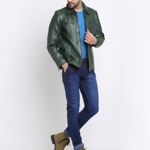Chaqueta de Cuero Auténtico de Vaca para Hombre, Elegante y Exigente, Diseño Personalizado y Bordado, Chaqueta de Cuero Suave y Cómoda para Hombre - Product Image 6