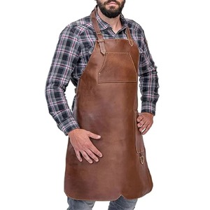 Tablier unisexe imperméable avec détection d'aiguille de cou réglable Utilisation de restaurant et de bar BBQ extérieur Boucher Cobbler Pocket Work - Product Image 4