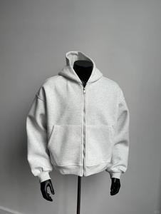 Sweat-shirt à capuche avec fermeture éclair pull surdimensionné au design de poche sac à dos personnalisé pour hommes sweats à capuche streetwear uniques personnalisés pour hommes - Product Image 2