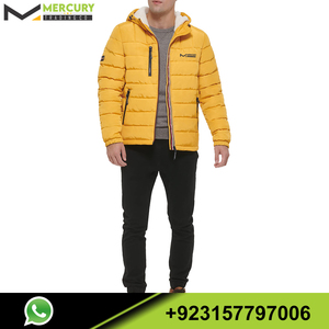 OEM-chaquetas de alta calidad para hombre, puff con cremallera completa, talla grande - Product Image 6