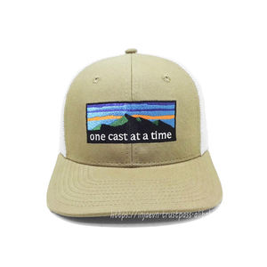 Gorra de camionero de verano de malla cómoda y transpirable de 6 paneles personalizada, ropa vintage de moda y elegante producida en Vietnam - Product Image 1