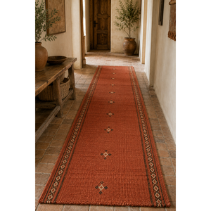 Tapis de couloir marocain fait main, lavable, motif diamant, style kilim, moderne, luxueux, abstrait, pour adolescents - Product Image 2