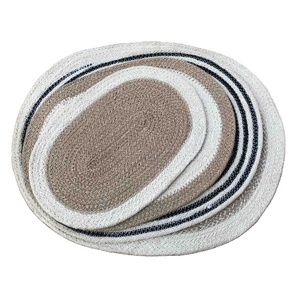 Napperons en jute lavables résistants à la chaleur Tapis de table de cuisine réversibles et écologiques pour mariage au meilleur prix d'usine - Product Image 5