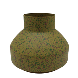 Home Decorative Traditional Iron Flower <b>Vase</b> Orange Finish Handmade Tabletop <b>Vase</b> for Living Room Christmas Use - Product Image 3