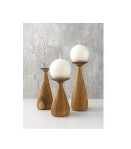 Bougeoir en bois récupéré avec une touche vintage rustique pour un éclairage d'accent décoratif dans des intérieurs inspirés de la ferme - Product Image 6