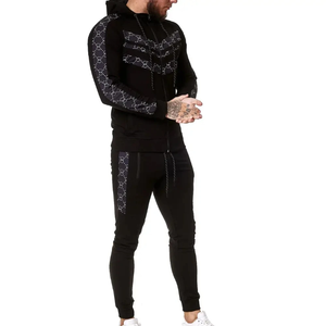 Ensemble survêtement sur mesure de haute qualité pour hommes 400 Gsm ensemble pantalon de survêtement et sweat à capuche en coton polaire lourd survêtement pour hommes - Product Image 1