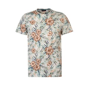 เสื้อยืดผ้าฝ้าย100% ระบายอากาศ150กรัมสำหรับผู้ชายทรงหลวมพอดีตัวพิมพ์ลายลูกเรือออกกำลังกายกระเป๋ากันยับ - Product Image 1