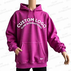 Ropa de calle personalizada Sudadera con capucha Fabricante Hombres Parche desgastado Bordado Serigrafía Sudadera con capucha Último diseño al por mayor - Product Image 2
