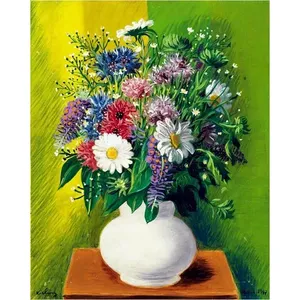 Flores en jarrón margaritas pared Mural cocina ducha Backsplash en mármol cerámica azulejo Mural para decoración del hogar - Product Image 1