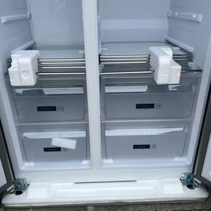 Refrigerador de Acero Inoxidable de 2 Puertas, Tipo Side by Side, 691L, Doble Puerta, Gran Tamaño, con Dispensador, Ventilador, Sin Escarcha, Inverter - Product Image 3