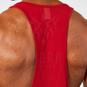 Camiseta sin mangas ligera transpirable de talla grande de punto para hombre de precio barato superventas para adultos - Product Image 5
