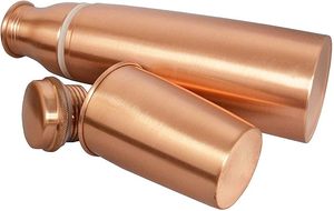 ขวดน้ำทองแดงทำมือคุณภาพสูงสำหรับการให้ความชุ่มชื้นและสุขภาพใช้ในชีวิตประจำวันในราคาขายส่งโดยงานฝีมือ HF - Product Image 5